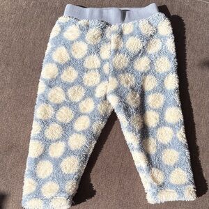 Hanna Andersson Blue and White Fleece Lined Pants